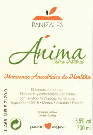 Sidra Natural Ánima label.png