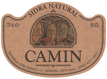 <p>Sidra Natural Camín label</p>