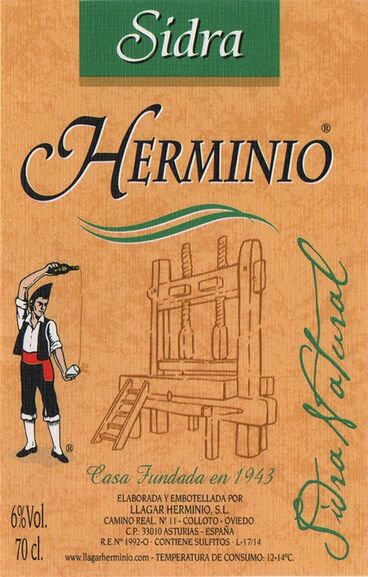 <p>Sidra Herminio label</p>